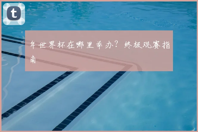 年世界杯在哪里举办?终极观赛指南